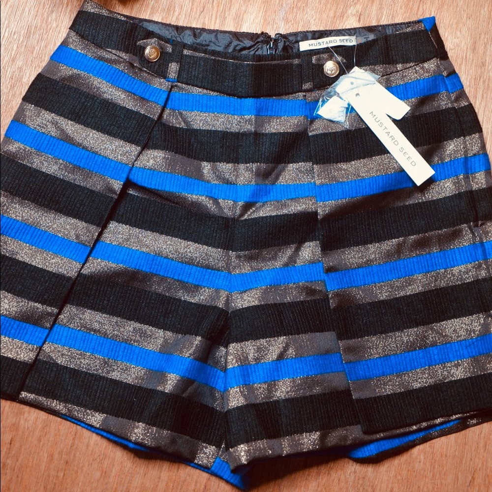 Mustard Seed Striped Dress Shorts